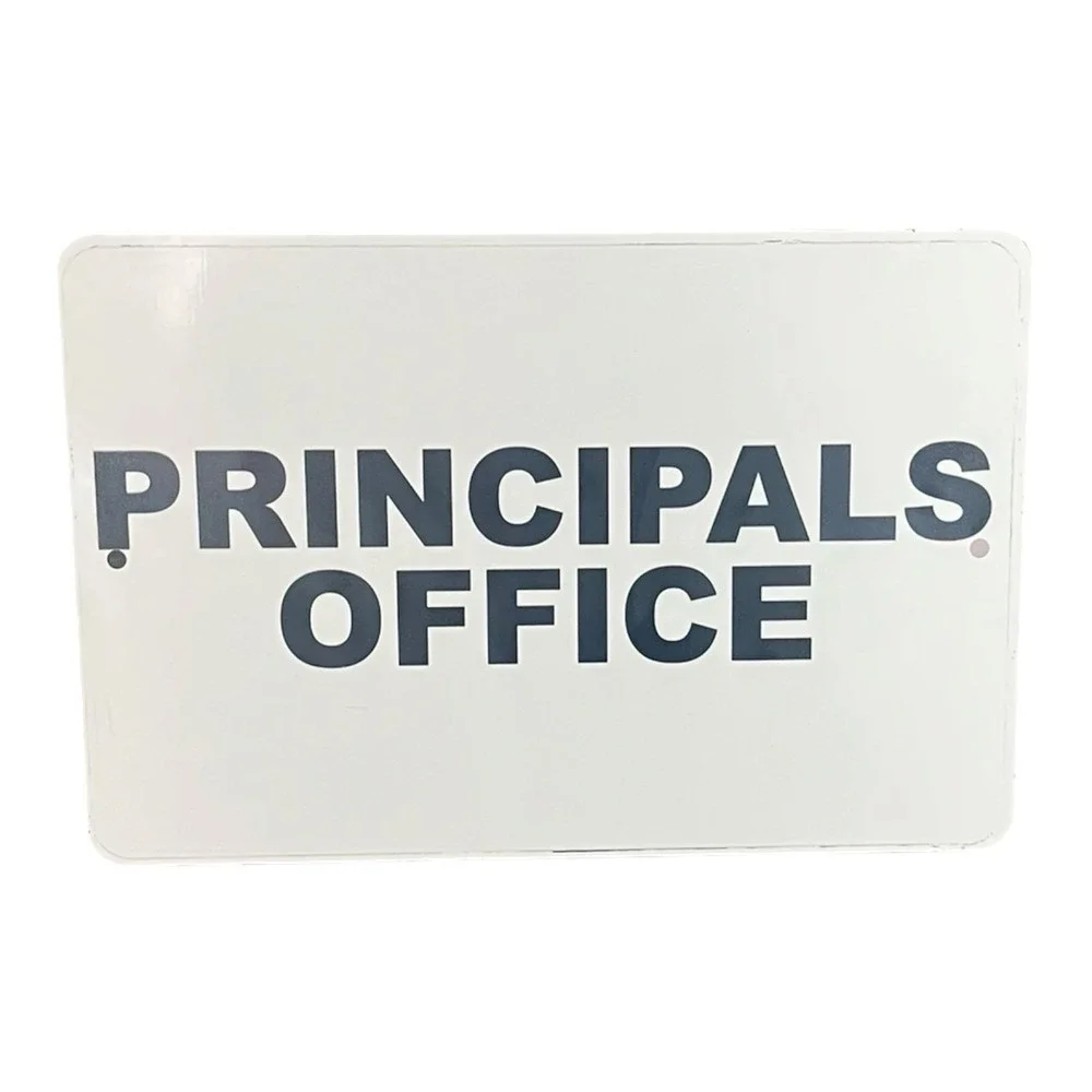 Retro Principals Office Metal Sign 12